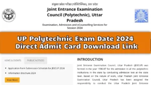 UP Polytechnic Exam Date 2024
