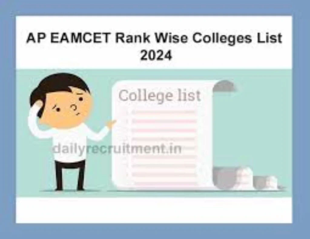 AP EAMCET Rank Wise List 2024