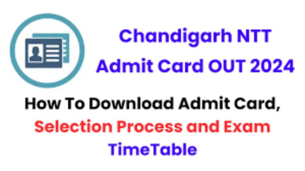 Chandigarh NTT Result 2024