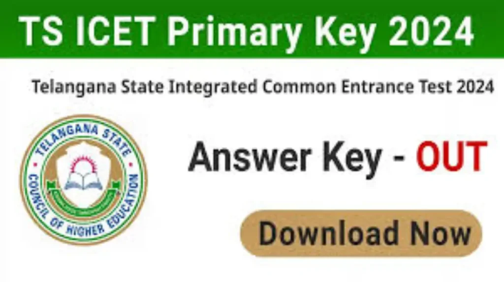 TS ICET Answer Key Link 2024 OUT